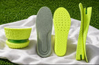 ZADS height increase insoles in lime green EVA with stackable air cushion heel lift pads