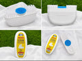 KISI white shoe cleaning cream 100ml with scrub brush