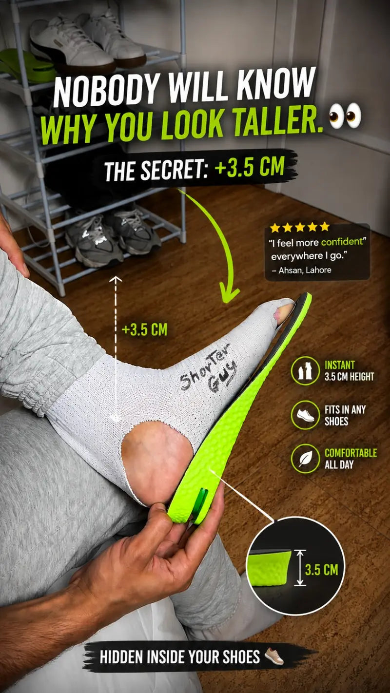 Height Increase Insole with Air Cushion Lifts